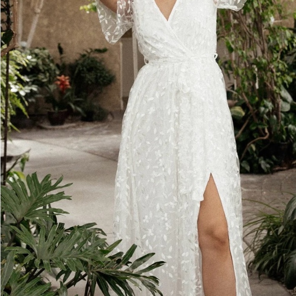 Baltic Born White Floral Maxi Dress